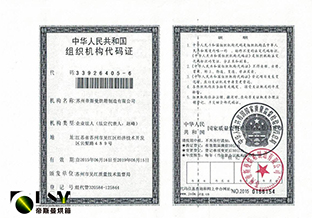 帝斯曼組織機(jī)構(gòu)代碼證（帶標(biāo)）